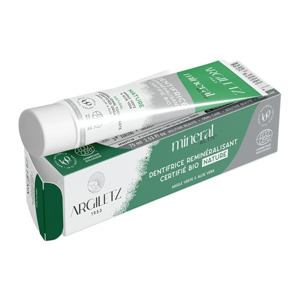 Argiletz Dentifrice Argile verte Mineral Activ bio