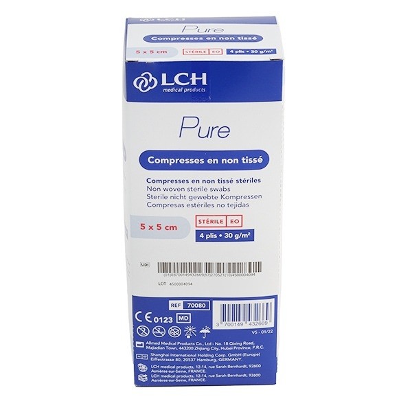 Compresses non tissées stériles LCH Pure