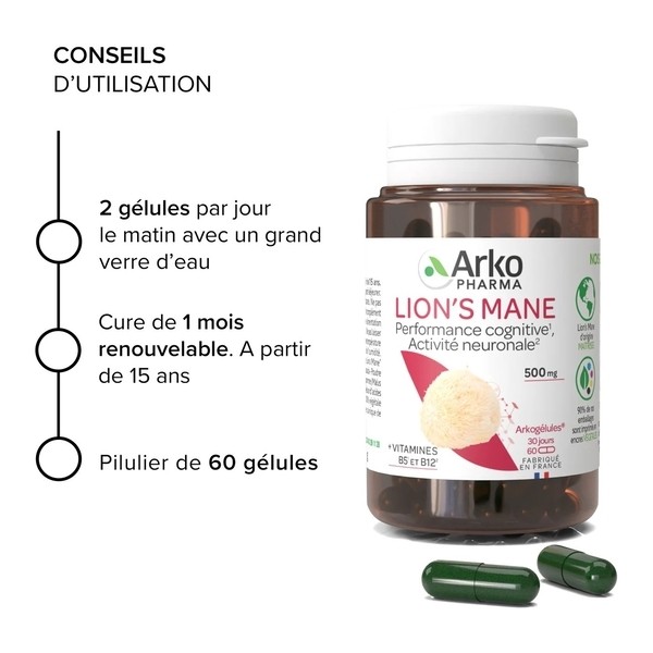 Arkogélules Lion's Mane gélules