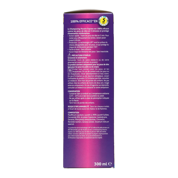 Paranix Express Shampooing anti poux + peigne