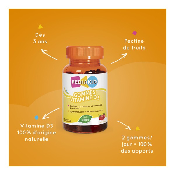 Pediakid Vitamine D3 gummies