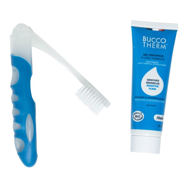 Buccotherm kit de voyage brosse à dents + dentifrice 25 ml