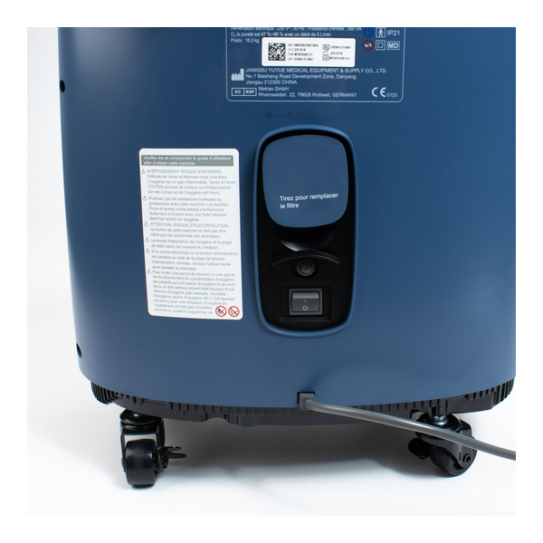 Concentrateur d'oxygène 5 litres 8F 5A Yuwell
