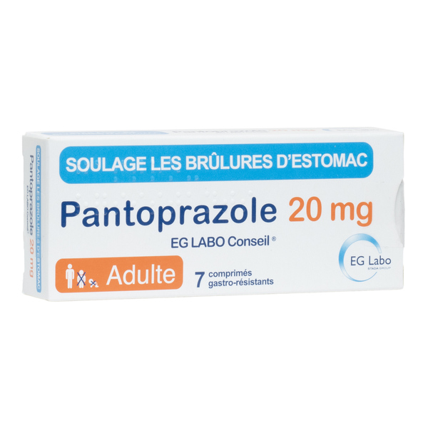 Pantoprazole 20 mg comprimé estomac