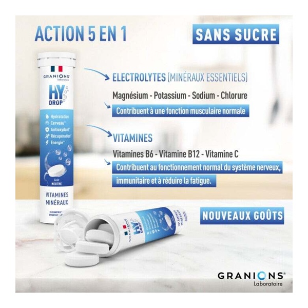 Granions Hydrop Vitamines et Minéraux comprimés