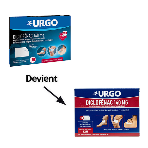 Urgo patch anti inflammatoire Diclofenac 140 mg