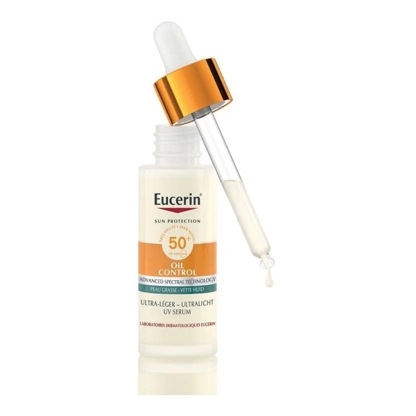 Eucerin Oil Control Sérum solaire UV ultra léger SPF 50+