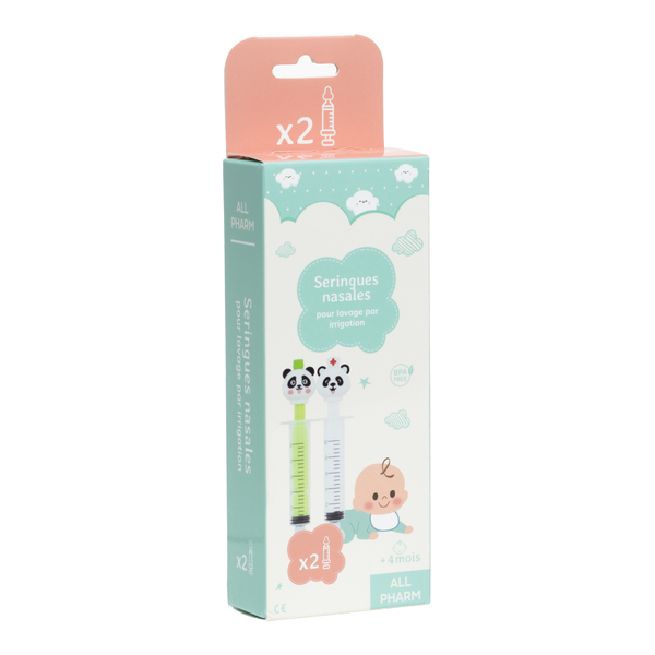 Seringues nasales pour bébé motif animaux