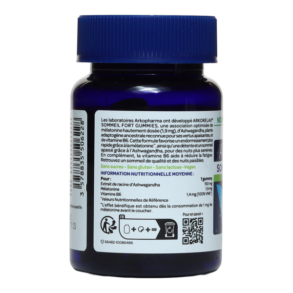Arkorelax Sommeil Fort gummies mélatonine
