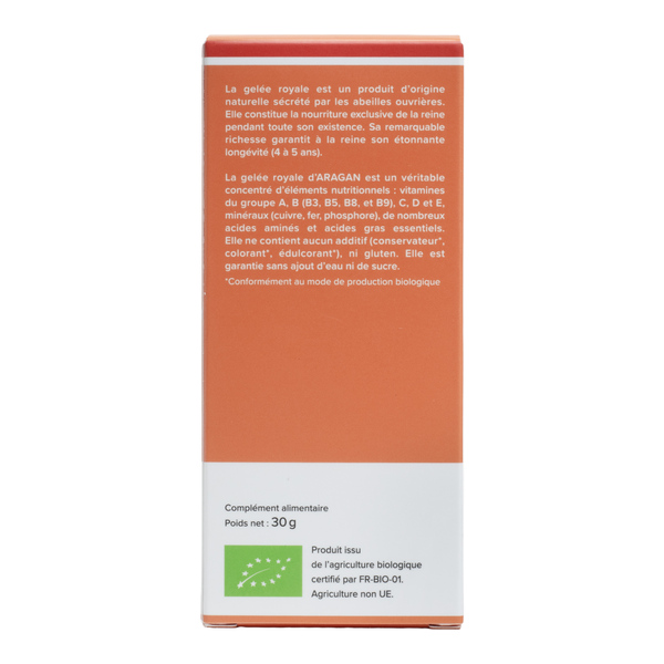 Aragan Gelée royale bio 30 000 mg