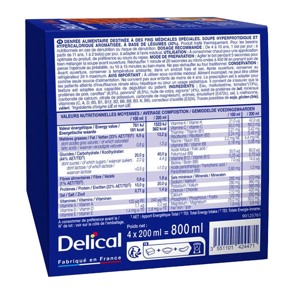 Delical Soupe HP HC Velouté de légumes
