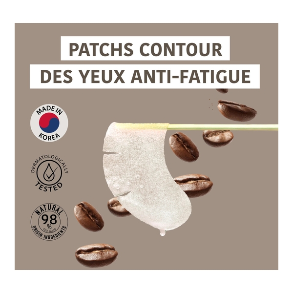 Iroha Nature Patch yeux anti fatigue à la caféine