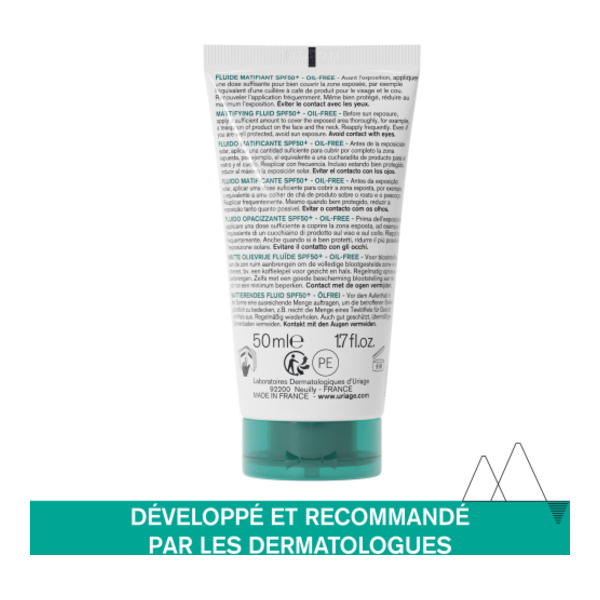 Uriage Hyséac Mat fluide hydratant matifiant SPF 50+