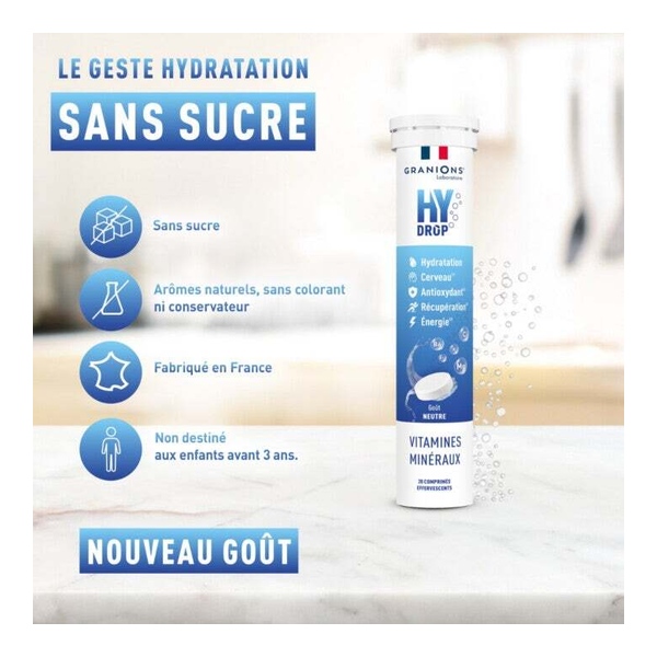 Granions Hydrop Vitamines et Minéraux comprimés