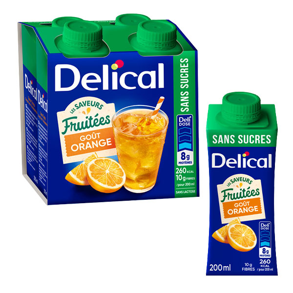 Delical boisson sans sucres fruitées