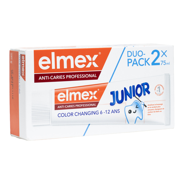 Elmex Junior dentifrice anti caries professional Color changing