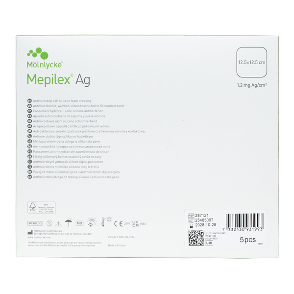 Mepilex AG pansement hydrocellulaire siliconé antimicrobien