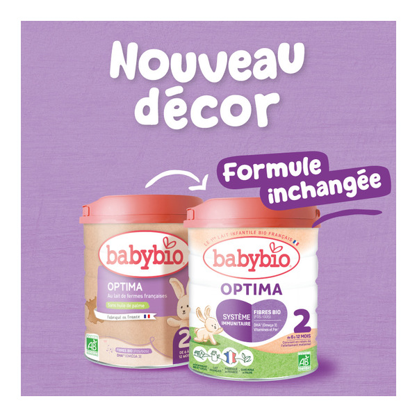 Babybio Optima Lait 2ème âge Bio