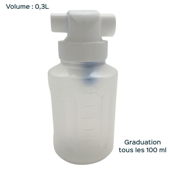 Bocal pour aspirateur de mucosité manuel DMT VAC