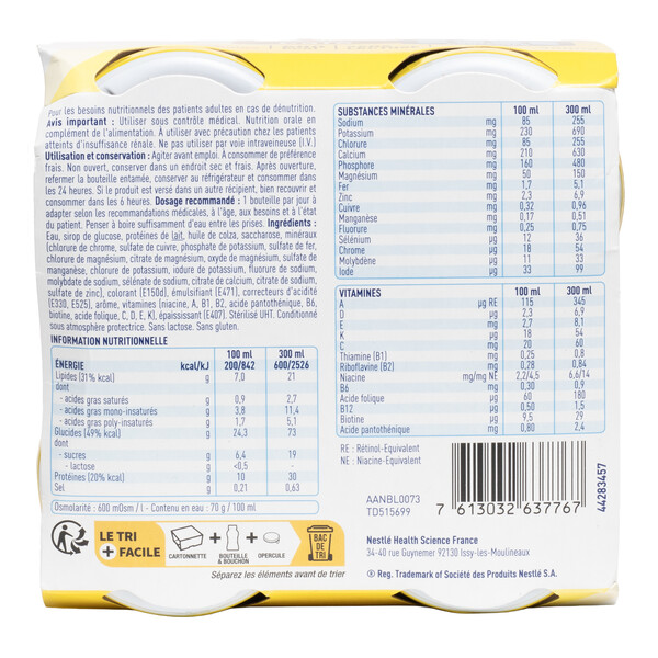 Renutryl Booster boisson hyperprotéinée hypercalorique