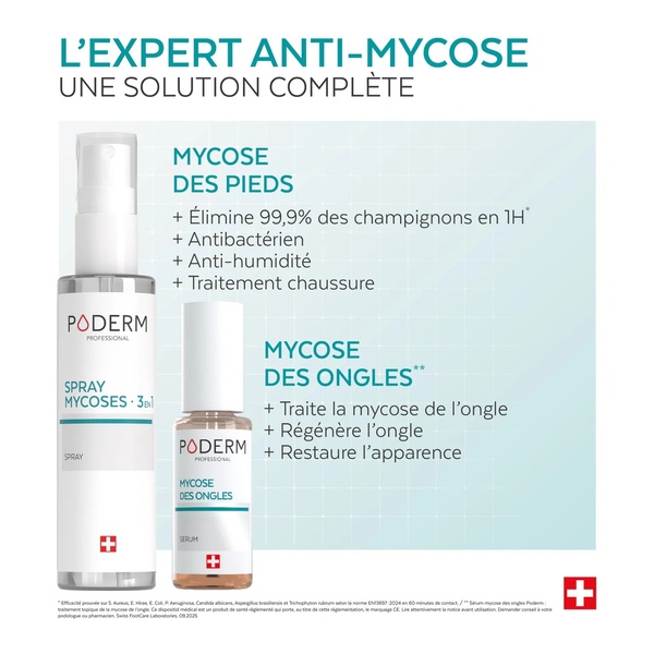 Poderm Spray Mycoses 3 en 1