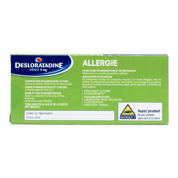 Desloratadine 5 mg comprimé