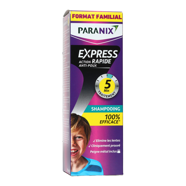Paranix Express Shampooing anti poux + peigne