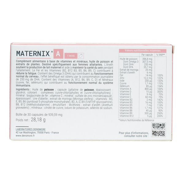 Maternix A allaitement capsules
