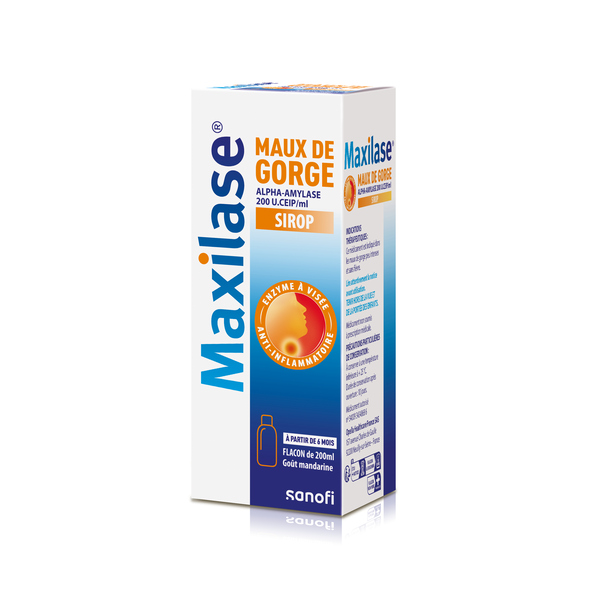 Maxilase sirop mal de gorge