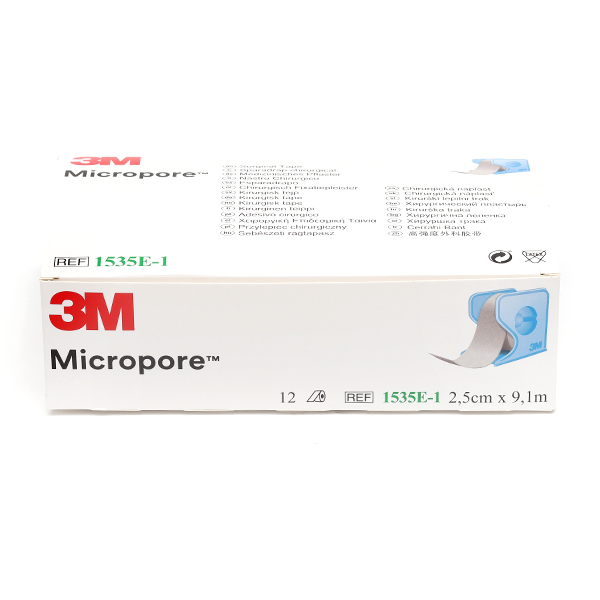 Solventum Micropore sparadrap blanc 2,5 cm x 9,14 m