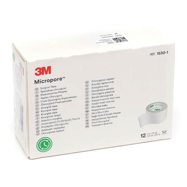 Solventum Micropore sparadrap blanc 2,5 cm x 9,14 m