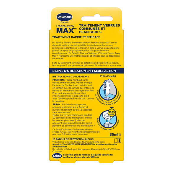 Scholl Traitement Verrues mains et pieds