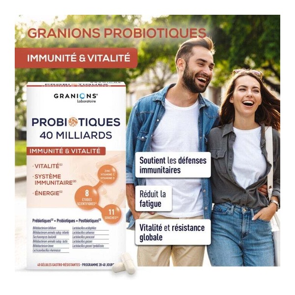 Granions Probiotiques Immunité et vitalité gélule