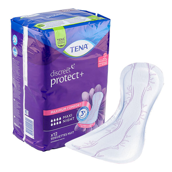 Tena Discreet Night Serviettes de nuit Maxi 8 gouttes