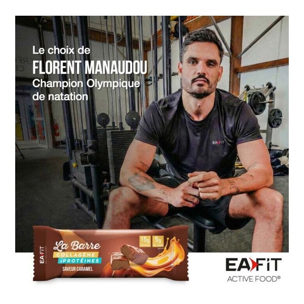 Eafit barre collagène + protéines Caramel