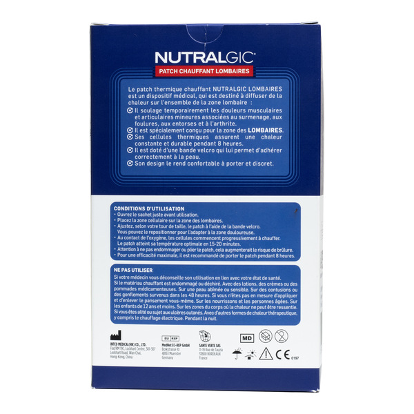 Santé Verte Nutralgic Patch chauffant