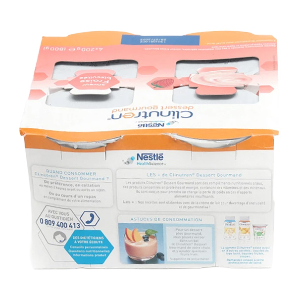Clinutren dessert gourmand crème hyperprotéinée
