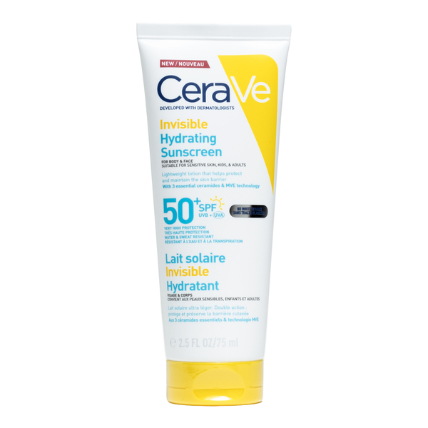 Cerave Lait solaire invisible hydratant SPF 50+