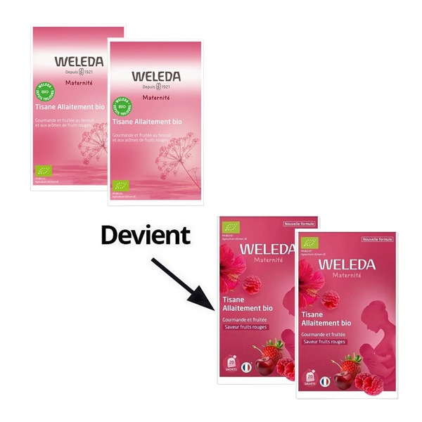 Weleda tisane d'allaitement arôme fruits rouges sachets