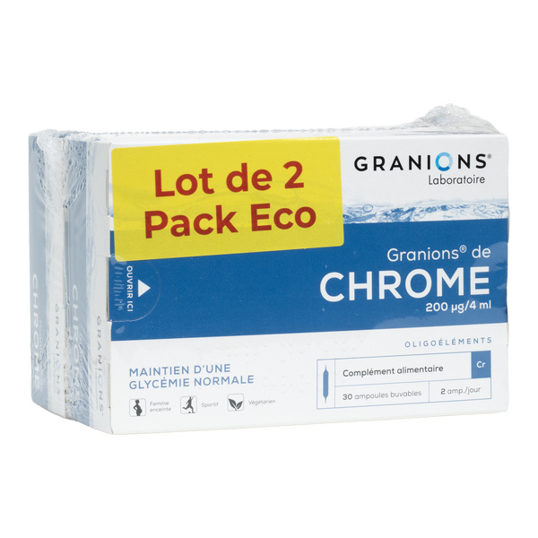 Granions chrome 200 µg ampoules