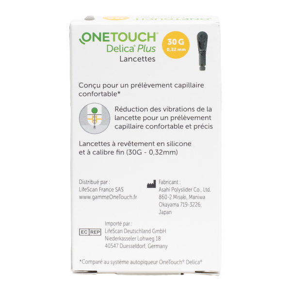 Lancettes One Touch Delica Plus