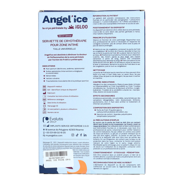 Angel Ice Poche de froid périnéale