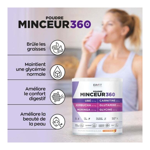 Eafit Minceur 360 Ubé Kombucha Moringa poudre