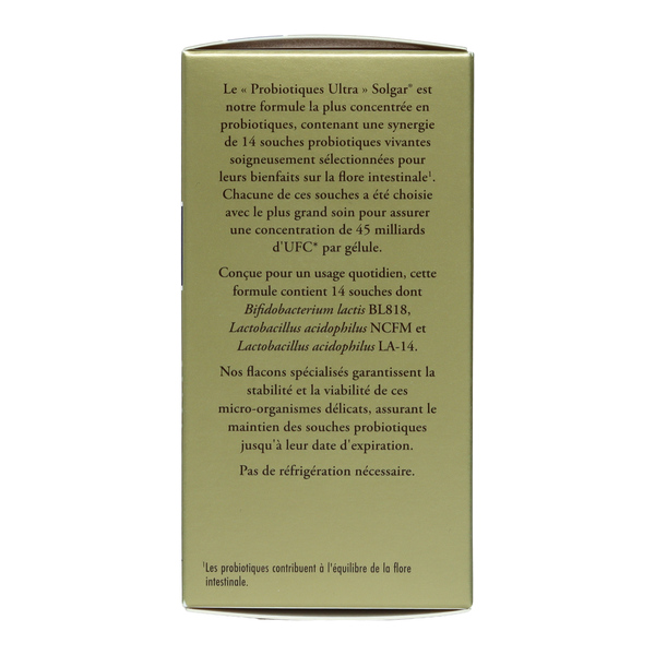 Solgar Probiotiques Ultra gélules