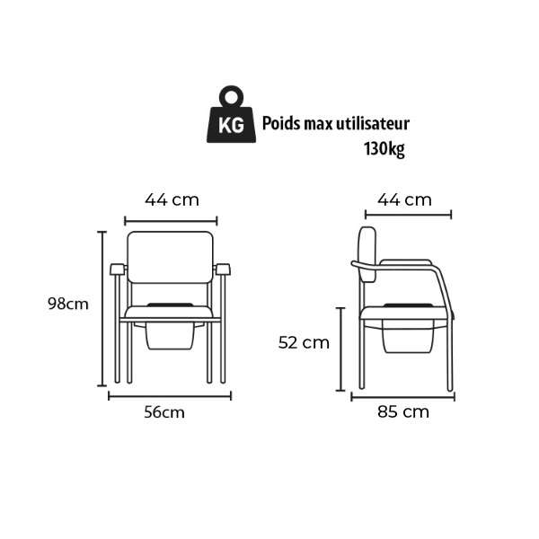 Chaise garde de robe à roulettes Kélis