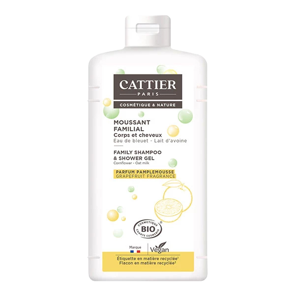 Cattier Gel moussant familial Bio