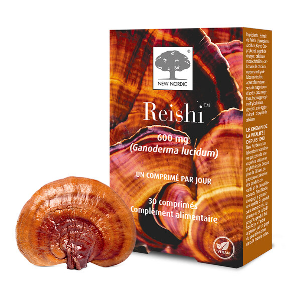 New Nordic Reishi 600 mg comprimés
