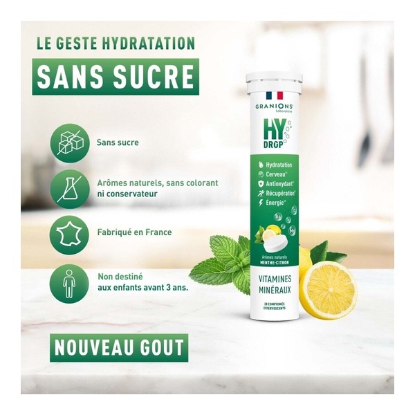 Granions Hydrop Vitamines et Minéraux comprimés