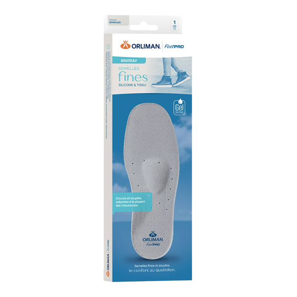 Orliman FeetPad Semelles fines Silicone et tissu