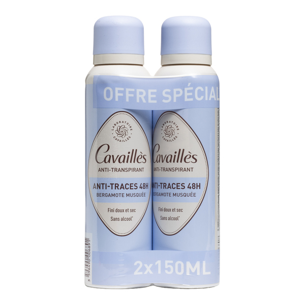 Cavaillès Déodorant Anti traces 48h Spray